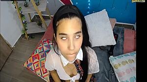 feeling so horny as new camgirl m�a l�pez on webcam