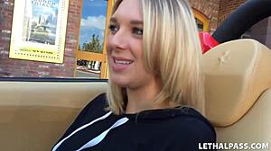 hey busty blonde, ready for a wild casting interview with this porn agent and his monster cock?