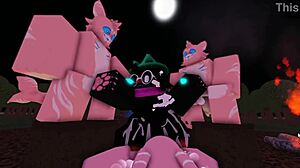Whorblox Ralsei gets intense furry fucking action