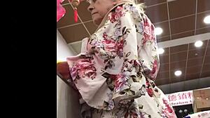 Hot Granny Upskirt In Store