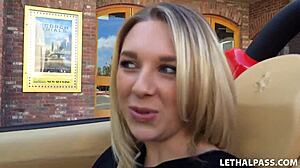 hey busty blonde, ready for a wild casting interview with this porn agent and his monster cock?