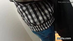 Perfect Czech Teen Tempted in Mall for Striptease and Hardcore Pov Assfucking