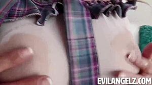 Summer Vixen squirts from Mick Blue's anal pounding