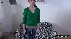 Perfect Czech Teen Tempted in Mall for Striptease and Hardcore Pov Assfucking