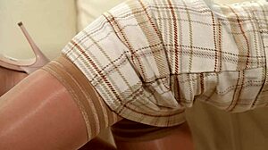 Bi-sexual beauties Rebecca Volpetti and Vinna Reed start with lesbian muff diving and cunilingus. They get double penetration with anal assfucking and facial cumshot in European spooning scene.