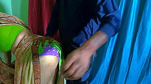 naughty babi engages in desi romance with foreplay before getting fucked on bed by brother-in-law. she enjoys sensual kissing and tight pussy slaps in homemade wife roleplay.