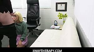 Shy Little 18+ Hottie Lilith Grace Gets 3some Therapy for Naughty Personality