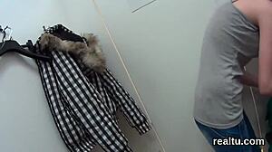 Perfect Czech Teen Tempted in Mall for Striptease and Hardcore Pov Assfucking