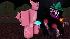 Whorblox Ralsei gets intense furry fucking action