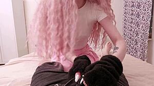 why does this petite purrfection slim catgirl get fucked by her lover with that large dick in wet pov creampie?