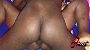 Girlfriend moans during passionate homemade missionary sex with big cock. She reaches dripping wet orgasm.