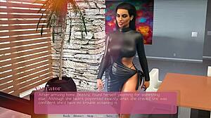 Big step mom with massive tits and ass performs blowjob on my cock in the bathroom during taboo mommy encounter.