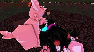 Whorblox Ralsei gets intense furry fucking action