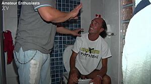Smelly Turin features milf in anal double penetration with blowjob and cum in mouth during Italian group orgy.