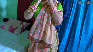 naughty babi engages in desi romance with foreplay before getting fucked on bed by brother-in-law. she enjoys sensual kissing and tight pussy slaps in homemade wife roleplay.