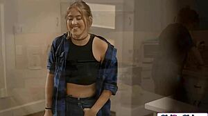 Asian coed Lulu Chu seduces babysitter Electra Rayne!