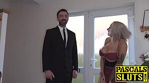 Hardfucked Brit Milf With Massive Boobs Gets Fed With Jizz