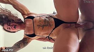 Creampie from ass to mouth contrasts with cum on face in anal quickie