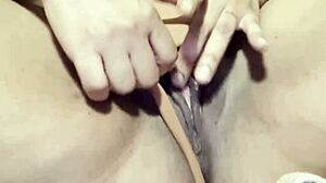 make her wet pussy squirt through ripped panties