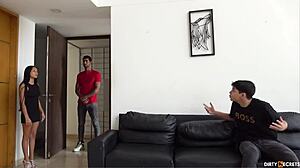 I fuck my stepbrother's boss for rent payment 😈