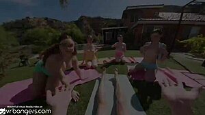 Hey, are you ready for VR Bangers super hot sex with four sexy college girls in part two HD?