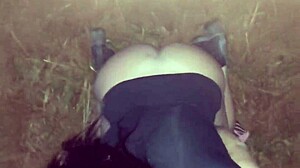 Amateur couple in hardcore group sex licks cum covered dick after creampie in girlfriend's pussy.