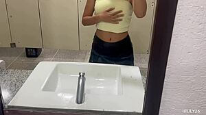 en publico no es mejor con amateurs fingering under miniskirt and panties outdoors.