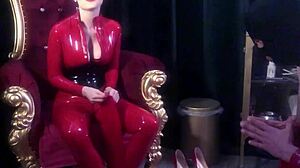 Two Rubber Goddesses Dominate Pathetic Loser In Femdom Jerk Off Instructions