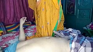 newly married desi wife in doggystyle hardcore fucking with husband on wedding night including blowjob