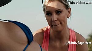 Amateur latina with big tits gets fucked all afternoon then takes cumshot in mouth