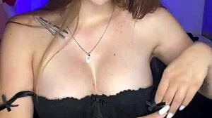 sexyblackpumpkin enjoys mojoboys fingering her pretty pussy to squirting orgasm in bedroom