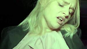 blonde kristys naughty driving lesson with instructor... i mean, shes got big natural tits and shaved pussy in stockings