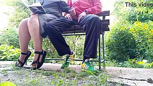 Oh wow, that unflappable mature BBW just made me cum outdoors with her curves