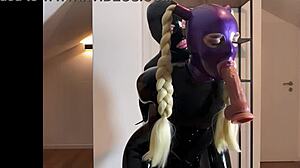 touchedfetish livestream features latex couple in deepthroat action with cumshot and facial