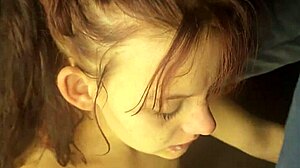 18 year old stepdaughter uses dildo in her shaved pussy while sucking daddy's cock