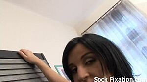 Let Me Rub My Feet Up And Down Your Cock In Socks Stockings Femdom Domination Pov