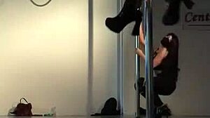 sexy doctor dances and strips naked on pole for hospital patient thrill