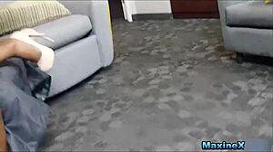 Why does Richard Mann rim and fuck insatiable Maxine X in interracial action