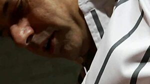 Katie Kaliana and Jasmine Black ride cocks side by side in foursome with blowjobs creampies and cunilingus