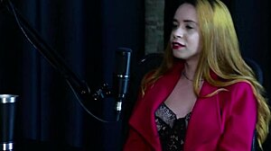 Bold Brazilian Blonde Teen in Cosplay Lingerie for Swingers Group Compilation