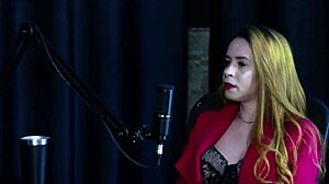 Bold Brazilian Blonde Teen in Cosplay Lingerie for Swingers Group Compilation