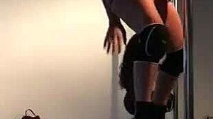 sexy doctor dances and strips naked on pole for hospital patient thrill