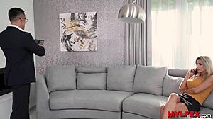 European Milf Pays Back Husbands Money Laundering with Rough Anal Cowgirl Riding and Gaping Punishment?