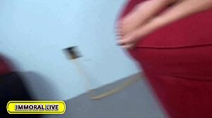 i feel the intensity as coed molly mansons dives into hardcore porn with big tits blowjob and cum covered action