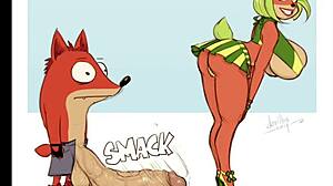 oh wow deilhs crash powergirl and wonder woman take on monster big cock in ass and tits sex action