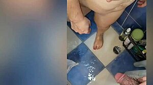 i'm all curvy with big ass and tits getting sexy in the shower while bathing my hairy body