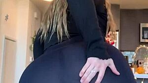 pawg stretching those ripped pants over big ass?