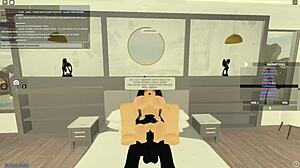 Roblox porn with big black cock riding anal assfucking deepthroat doggystyle and wet tits shaking