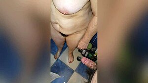 i'm all curvy with big ass and tits getting sexy in the shower while bathing my hairy body