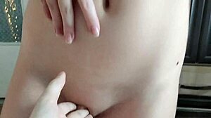 I feel so excited with this skinny redhead teen student bent over in doggystyle getting monster big cock blowjob action